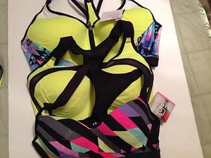 Reggiseno sportivo Victoria's Secret Incredible riflettente colori Asst nuovo con etichetta - Foto 1 di 30