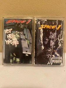 SPICE 1 RAP 187 HE WROTE HIP-HOP ZOMBA RECORDS 1991 & 1993 BUNDLE CASSETE TAPES. - Picture 1 of 2