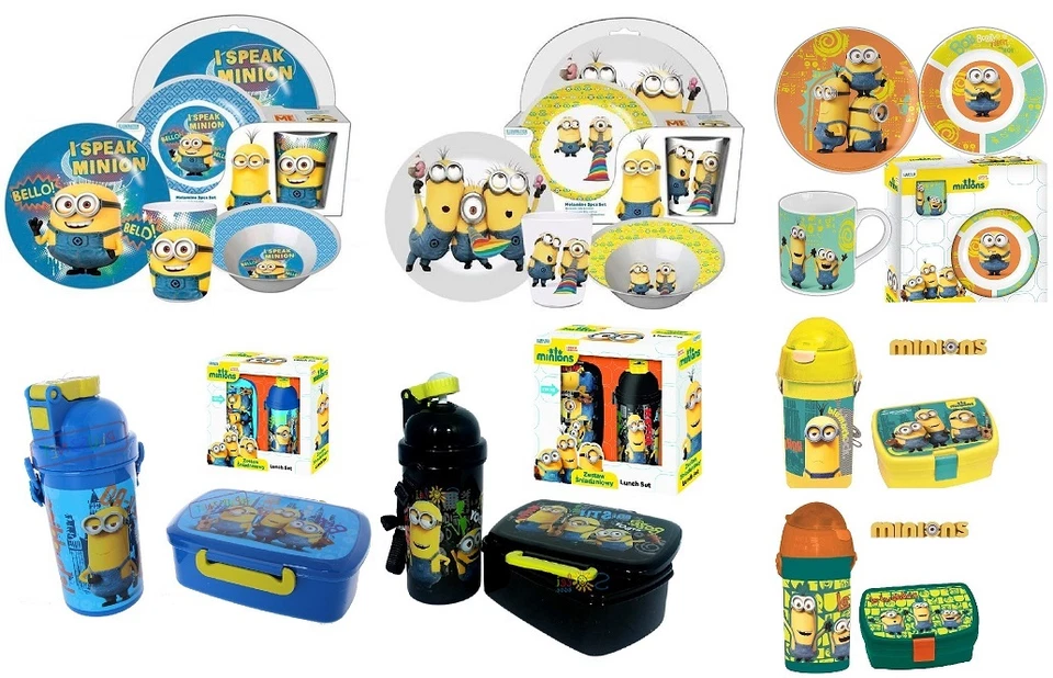 MINIONS set colazione Bambini con piatti Tazza ciotola per cereali - Immagine 1 di 1