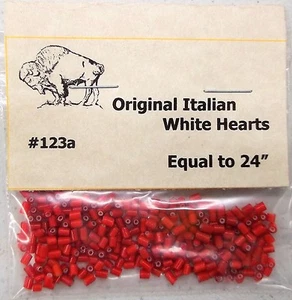 Colección de cuentas comerciales de corazones blancos venecianos originales # 123a - Imagen 1 de 3