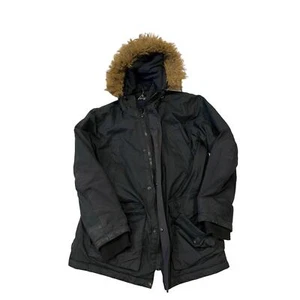 Hawke & Co Hooded Black Parka Mens M - Picture 1 of 4