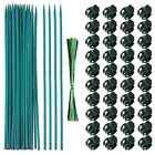 Invisible Green Orchid Clips and Stakes Near invisible in Garden 40 Pcs