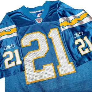 LA Chargers LaDainian Tomlinson Jersey Large Blue Reebok NFL Players READ - Picture 1 of 24