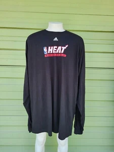 ADIDAS UP SCHWARZES SWEATSHIRT LANGARM 3XLT NBA MIAMI HEAT 100 % Baumwolle SCHNELLER VERSAND - Bild 1 von 11