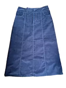 Colorado Women’s Cord Midi Long Skirt Brown Made In China Size 12 Good Condition - Picture 1 of 21