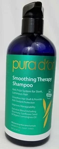 Pura d'or  Smoothing Therapy Shampoo Anti-Frizz 16 fl oz  473 ml, 80%Organic - Picture 1 of 2