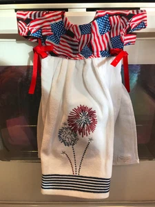 Kitchen Hanging Oven Door Dish Towels Handmade Various Decorative Styles 16" NWT - Picture 1 of 1