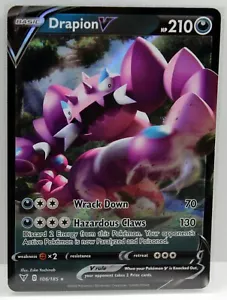 2020 Pokemon TCG Sword & Shield Vivid Voltage Drapion V 106/185 Ultra Rare NM - Picture 1 of 1