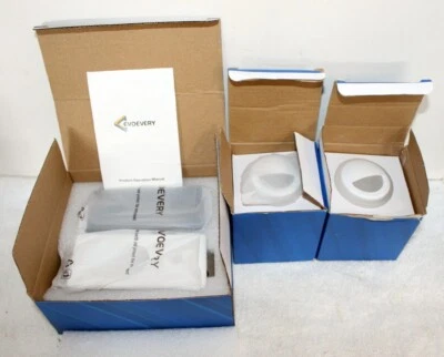 Evoevery Motion Sensor Step Wall Lights ~ White ~ 2 Round 1 Rectangle New in Box - Image 1 of 4