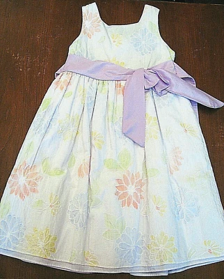 SAMANTHA SAYS White Pastel Embroidered Floral Party Easter Dress Sz 6 - Image 1 of 2