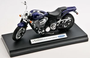 BLITZ VERSAND Yamaha Road Star Warrior blau Welly Motorrad Modell 1:18 NEU & OVP - Bild 1 von 1