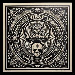 SHEPARD FAIREY Party At Moontower box RECORDS sérigraphie 2011 SIGNEE OBEY GIANT - Bild 1 von 4