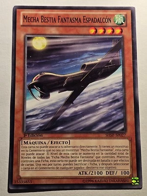 Mecha Phantom Beast Sabre Hawk●YUGIOH●SHSP●2013●COMMON●SPANISH●NM●Y19 - Image 1 of 2