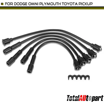 5x Juegos de cables de bujía para Dodge Omni Fiat Brava MG MGA Plymouth Horizon Toyota Foto 1 de 4