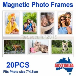 20pcs Magnetic Fridge Frame Sign Display Holder Fridge Picture Photo Frame AUS - Picture 1 of 8