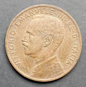 2 CENTESIMI 1908 ITALIA SU PRORA MONETA RE VITTORIO EMANUELE III° - Picture 1 of 2