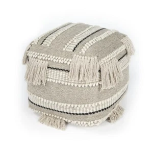 Butler Realisa Wooven Pouffe, Grey - 5537329 - Picture 1 of 1