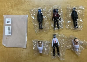 6 Pcs Skibidi Toilet Figures Set Cameraman TV Man Speaker Model Toys Decor - Picture 1 of 6