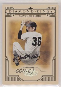 2008 Donruss Threads Diamond Kings Signatures /150 Gaylord Perry #DK-47 Auto HOF