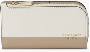 Kate Spade New York Women's Devin Saffiano Leather Small Slim Bifold Wallet - Picture 1 of 3