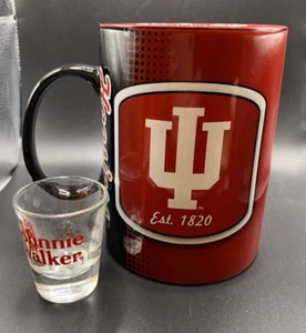 Indiana University IU Hoosiers 32 Unzen ROT/SCHWARZ XL Kaffee Bier Becher Tasse - Bild 1 von 8