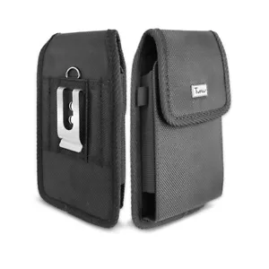 Für Motorola Moto E5 Play Tasche Hülle Vertikal Nylon Robust Gürtelclip Holster - Bild 1 von 10