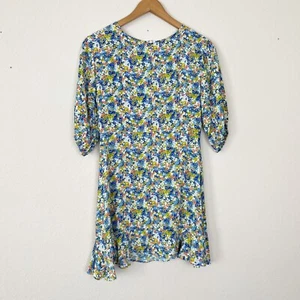 Faithfull The Brand Floral Mini Dress Womens Size 4 - Picture 1 of 5