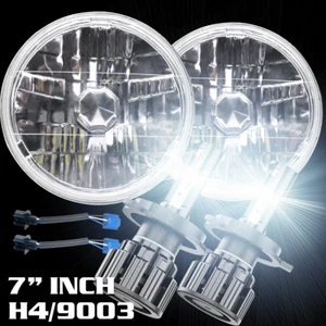 Pair 7Inch Round LED Headlights Hi/Lo Beam For Chevrolet Bel Air 1953-1957 - Picture 1 of 14