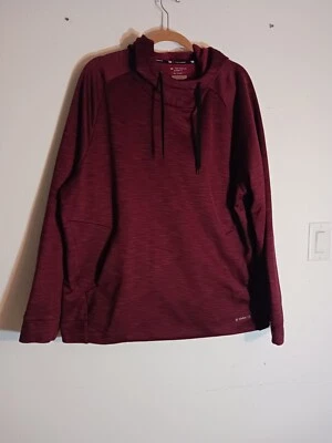 Pullover Tek Gear Warm Tek RN73277 polar XXL 2XL marrón/rojo bolsillo frontal suave Foto 1 de 4