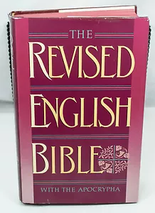 Vintage 1989 Oxford Cambridge Revised English Bible Apocrypha Burgundy Hardcover - Picture 1 of 9