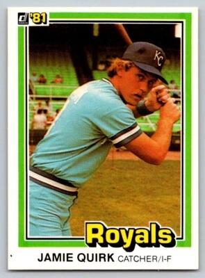 1981 Donruss - #341 Jamie Quirk - Image 1 of 2