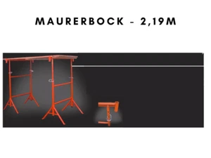 Maurerbock Gerüstböcke Putzbock Malerböcke Stützbock 1,2m-2,1m höhenverstellbar - Bild 1 von 3