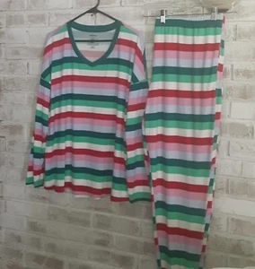 Pijamas Joy Spun a Rayas Talla XL16/18 Nuevo con Etiquetas Rayas Festivas - Imagen 1 de 7