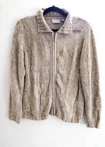Suéter tejido con cremallera completa Croft & Barrow para mujer talla M - Imagen 1 de 2