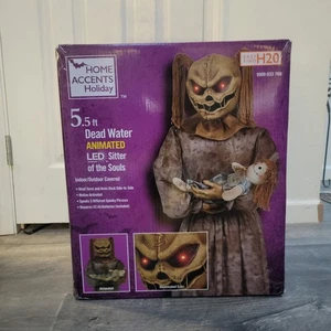 New Home Depot Akzente Urlaub 5,5 Fuß Animierter LED Sitter der Seelen Halloween  - Bild 1 von 13