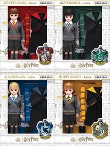 Harry Potter Licca-chan Muñeca Takara Tomy Hogwarts Juego de 4 - Imagen 1 de 7