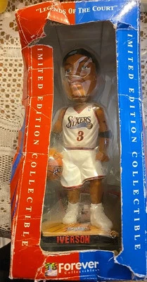 Iverson 76ers Bobble Head Sixers 3 Forever collectibles Legends of "The Court" * - Image 1 of 4