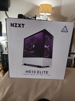 NZXT H510 Elite Premium ATX Mid Tower Case with Tempered Glass - Matte Black - Image 1 of 4