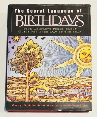 The Secret Language of Birthdays Goldschneider Elffers Hardcover Book 1994 VTG - Image 1 of 4