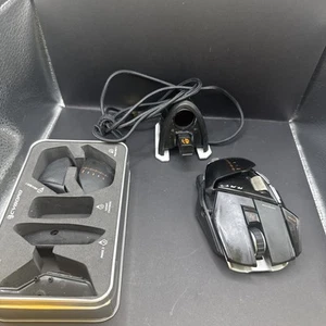 RARO! MAD CATZ RAT R.A.T. 9 RATÓN GAMING INALÁMBRICO No prueba para piezas - Imagen 1 de 9