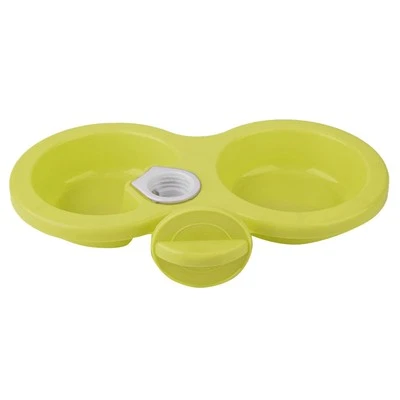 (Grün) Haustier Katze Hund Welpe Doppelnapf Hängende Futter- Und Wasserzufuhr - Bild 1 von 4
