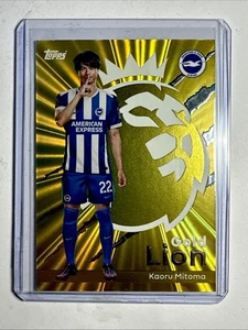 2025-26 Topps Chrome Premier League Kaoru Mitoma Gold Lion Case Hit SSP #04 - Picture 1 of 2