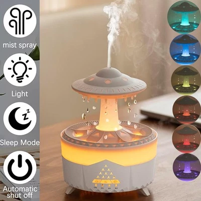 Room Humidifier Bedroom 7Colours LED Aromatherapy Diffuser with Remote Control - Image 1 of 4
