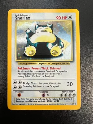 Pokemon Snorlax 11/64 Jungle Holofoil No Symbol Misprint Lightly Played - Image 1 of 4