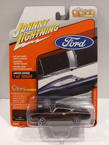 Johnny Lightning Classic Gold 1969 FORD TORINO TALLADEGA 1:64 Diecast - Maroon - Picture 1 of 2