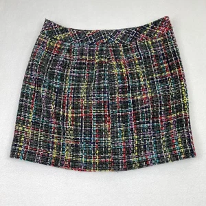 Ann Taylor LOFT Damengröße 10 mehrfarbig Tweed kariert Bleistiftrock - Bild 1 von 8