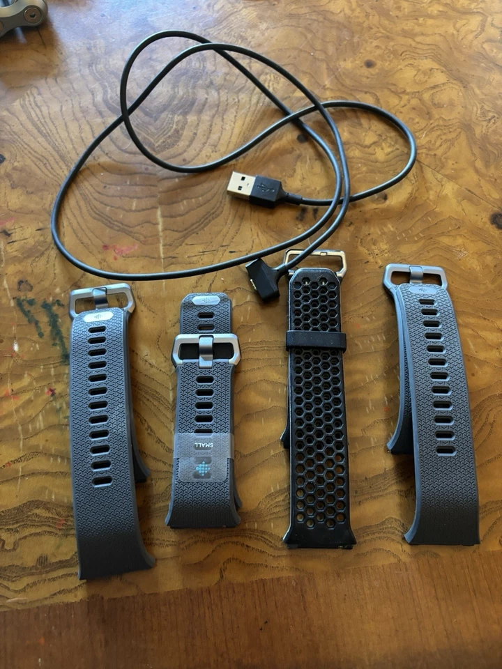 Lot of 4 Fitbit Ionic Bands + Charger - Image 1 of 1