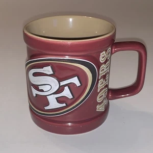 Vintage San Francisco 49ers Mug 3D Embossed Officially Licensed Authentic NFL - Picture 1 of 18