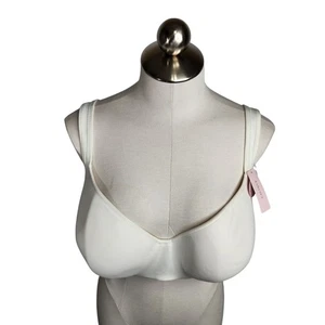 Cacique NEW Smooth Balconette Bra Size 46DD White Underwire Lane Bryant - Picture 1 of 9