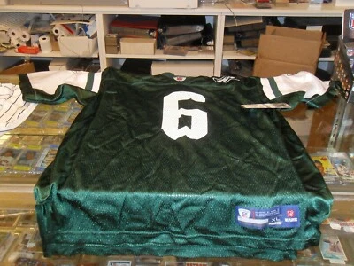 Camiseta deportiva juvenil Mark Sanchez Jets Reebok Onfield #6 talla grande-nueva/con etiquetas Foto 1 de 2